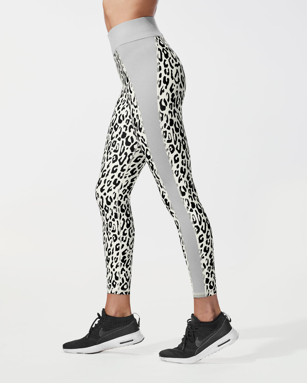 Polaris Leopard Print Legging - Ivory/Moonstone