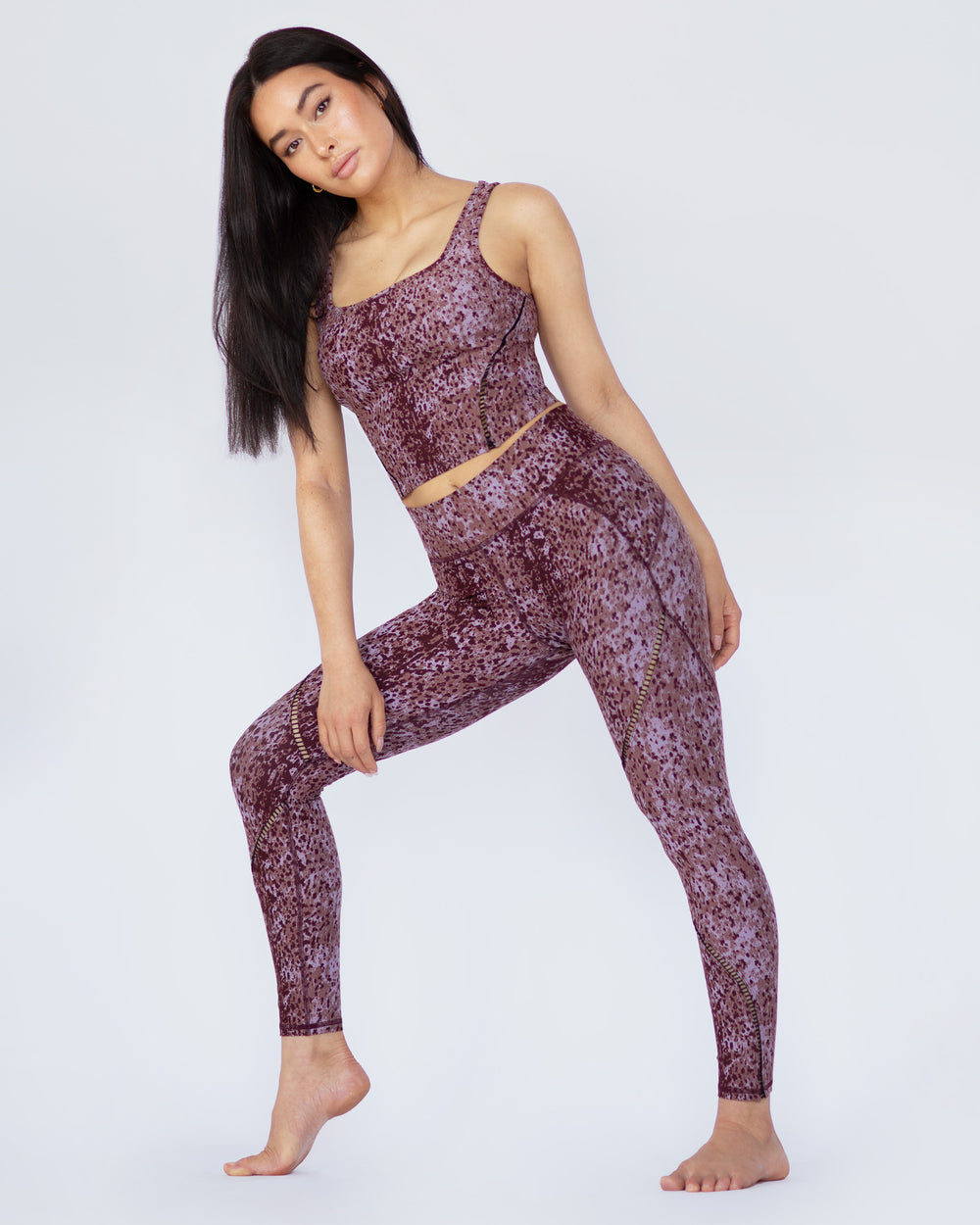 Primal Plantae Print Legging - Rosewood