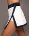 Rival Tennis Skirt W/ Shorts - White/ Deep Sea Navy