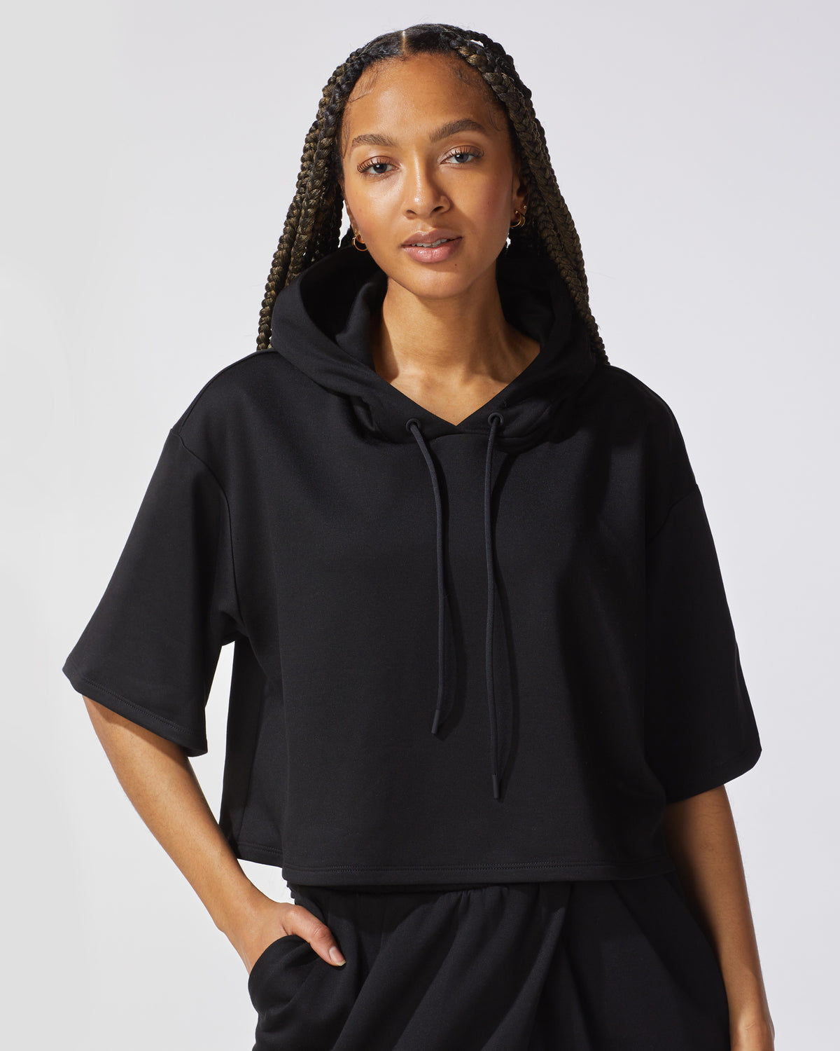 Shop the MICHI Repose Short Sleeve Hoodie | Women's Designer Activewear