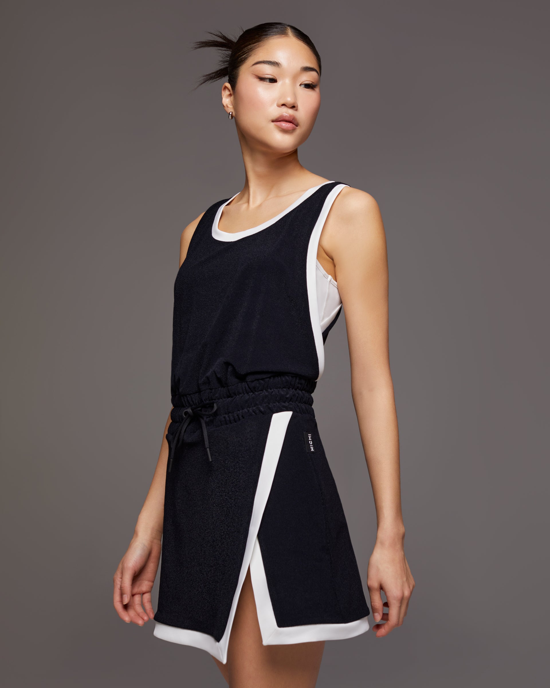 Sabato Dress - Black/White