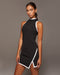 Splice Tennis Dress - Black/White