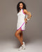 Splice Tennis Dress - White/Magenta