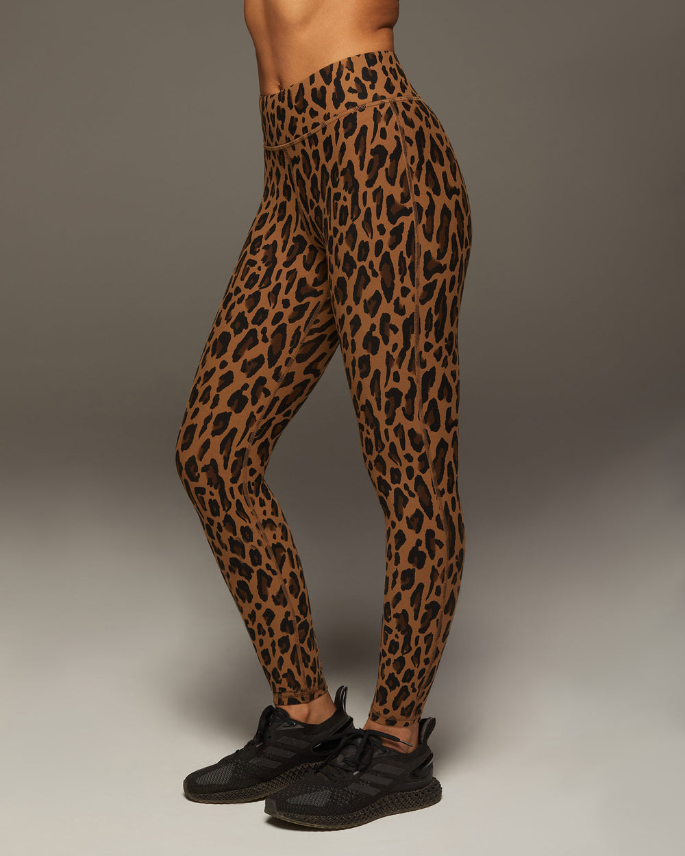 Verve Leopard Print Legging - Brown