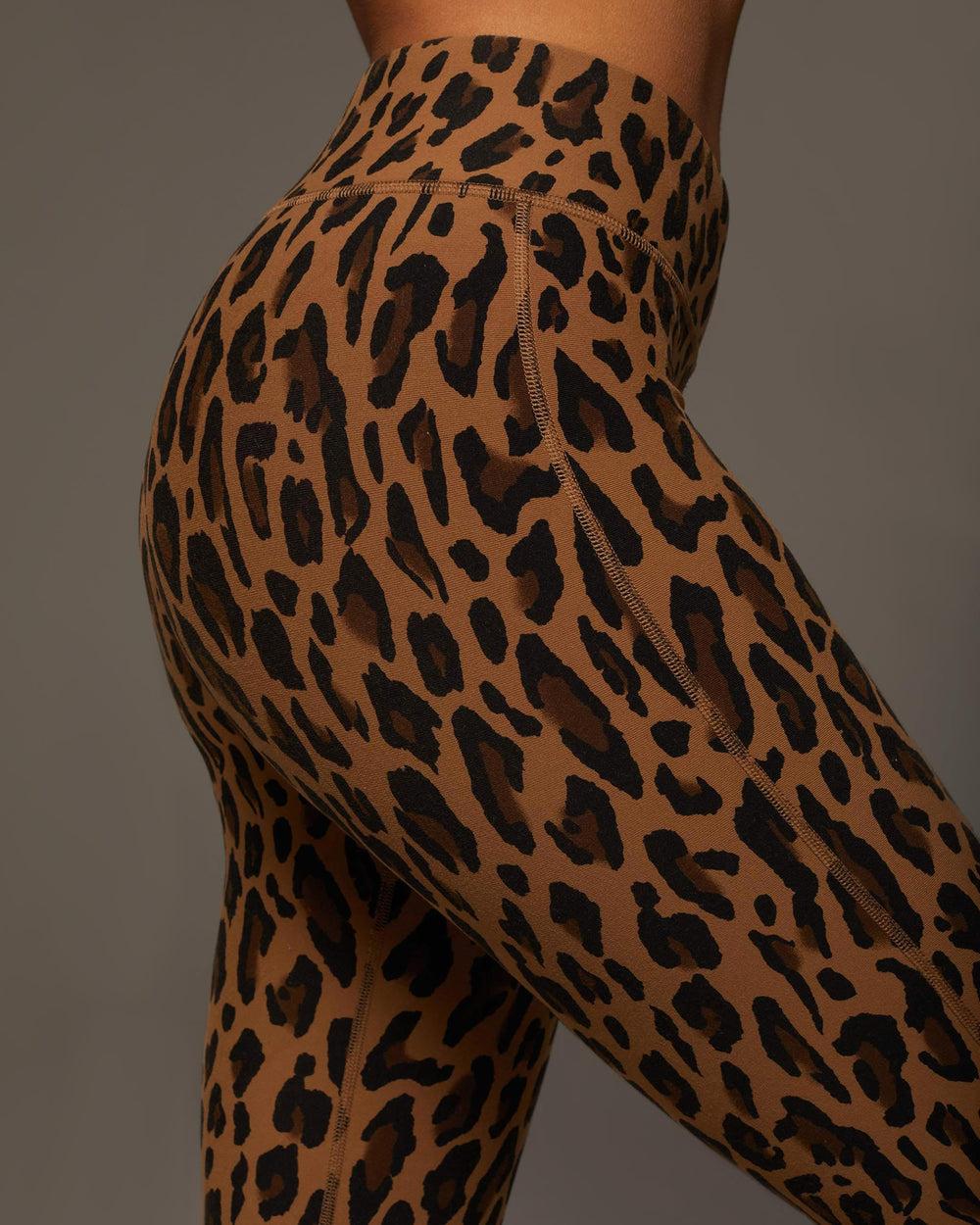 Verve Leopard Print Legging - Brown