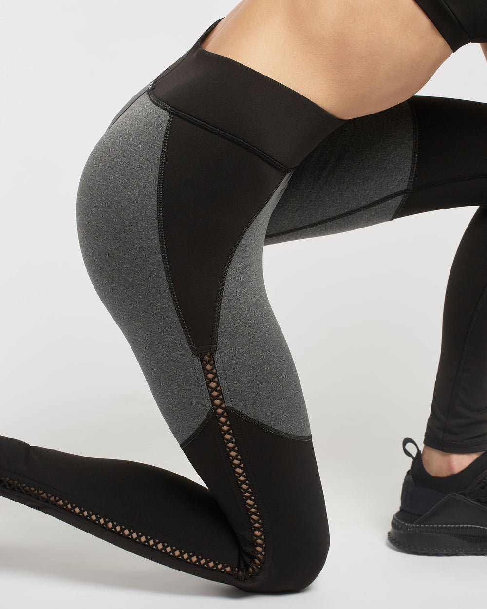 Barre Legging - Heather Grey